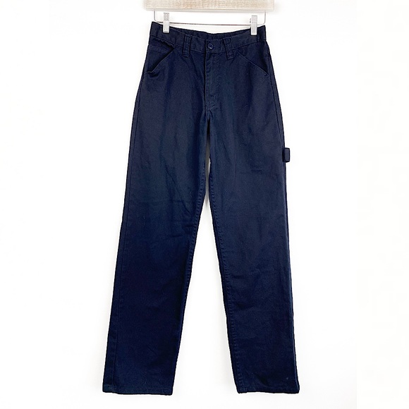 John Galt Shanghai Carpenter Pants Navy Blue Y2K Grunge - Size S - Picture 1 of 7